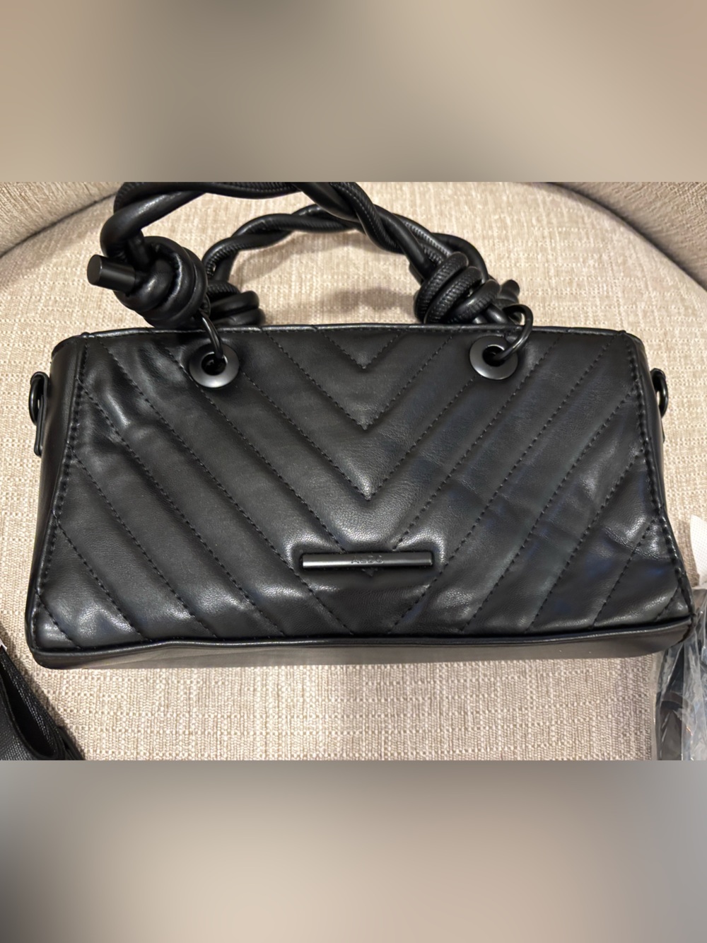 NWOT Aldo Seahorse Quilted Satchel Crossbody Bag